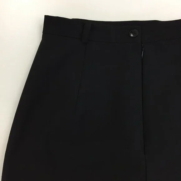 D&G DOLCE & GABBANA Basic Italy Black High Slit Front Skirt - Picture 5 of 16